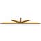 Ekena Millwork Saratoga Rough Sawn Timber Gable Bracket, Western Red Cedar, 108"W x 22"H x 2"D x 4"F, 5/12 Pitch GBW108X22X0204SAR00RWR - alternate 3